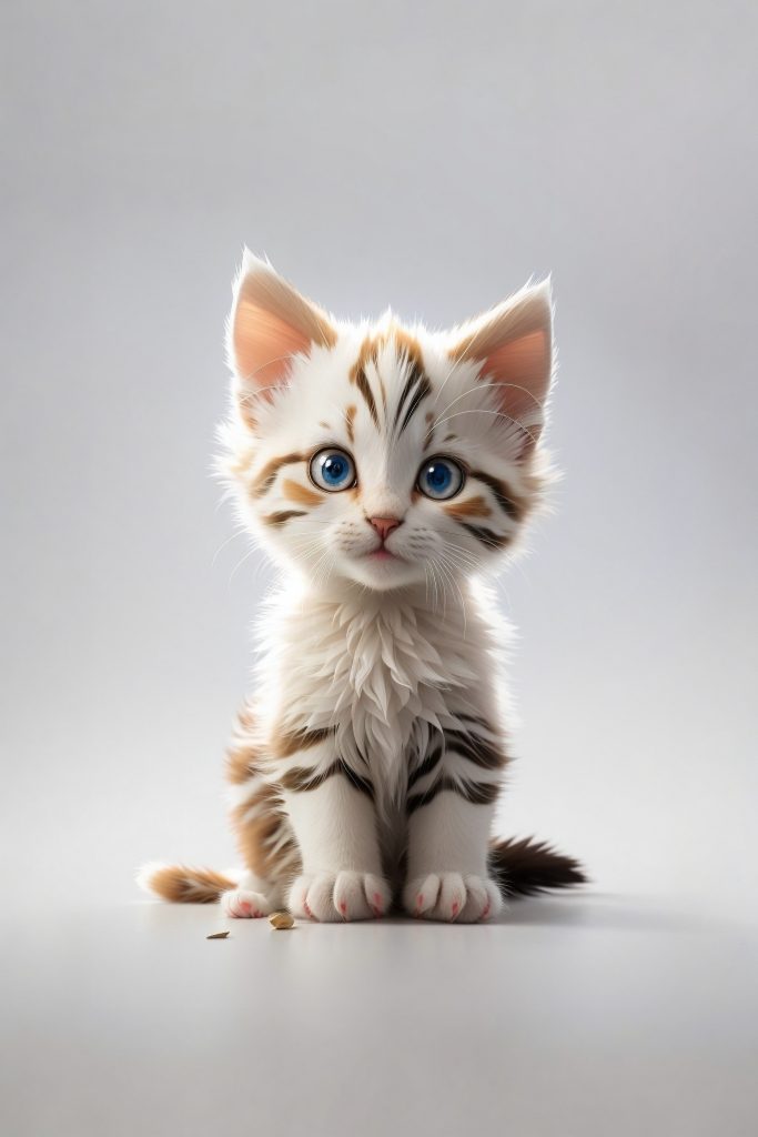 Painting Of Cute Kitten Looking At Bubbles Background, Cute Cat Pictures  Background Image And Wallpaper for Free Download