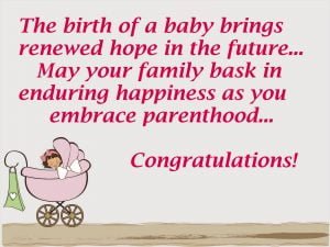 Beautiful New Baby Wishes & Messages Images 2017