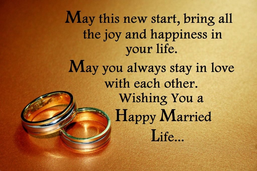 Happy Married Life Wishes & Messages With Images