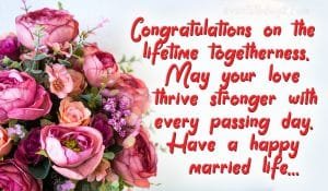 Happy Married Life Wishes & Messages With Images