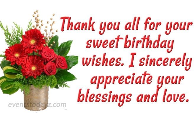 Thank You for Birthday Wishes Images | Birthday Wishes Reply