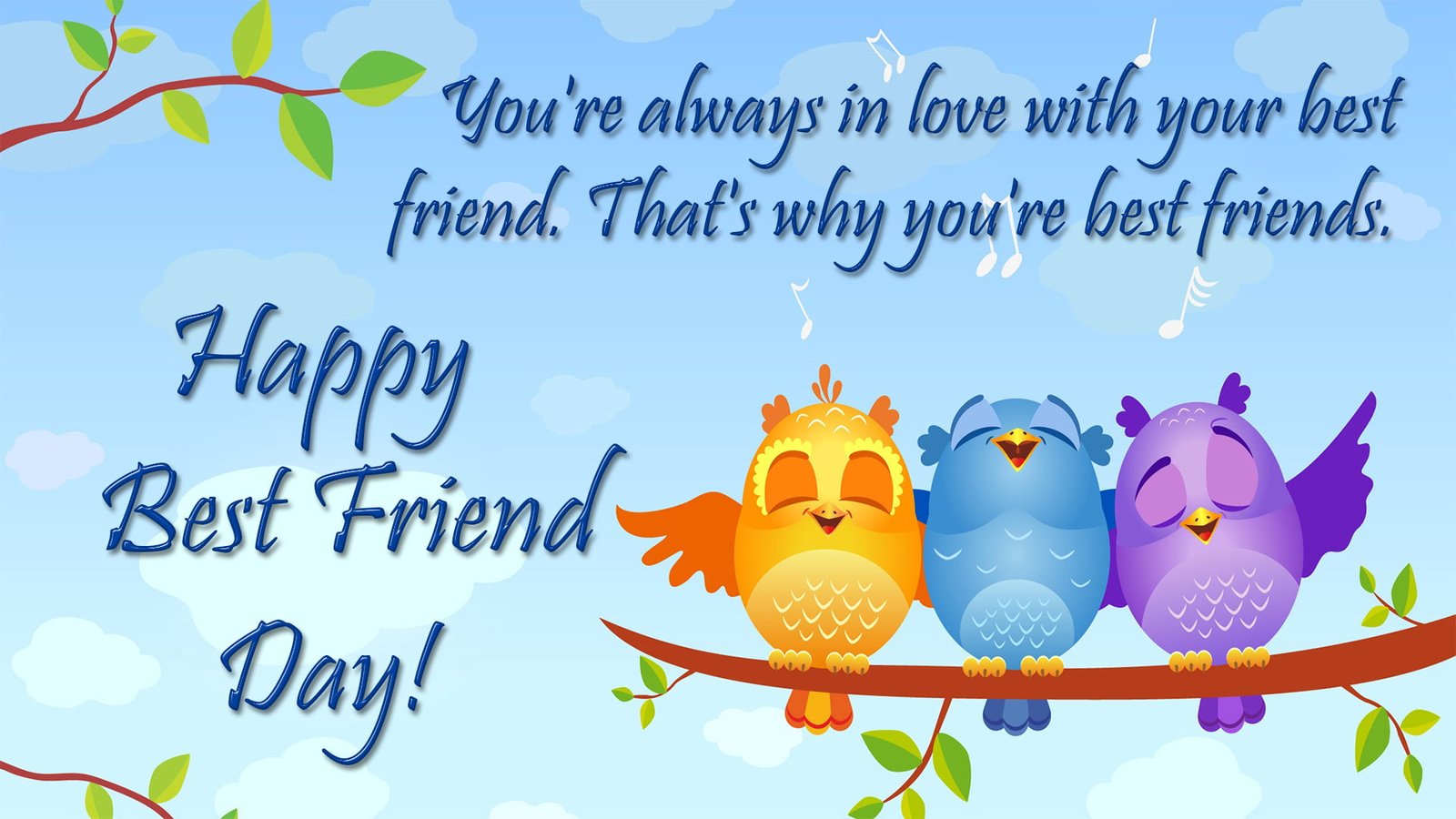 Happy Best Friend Day Wishes Quotes Images