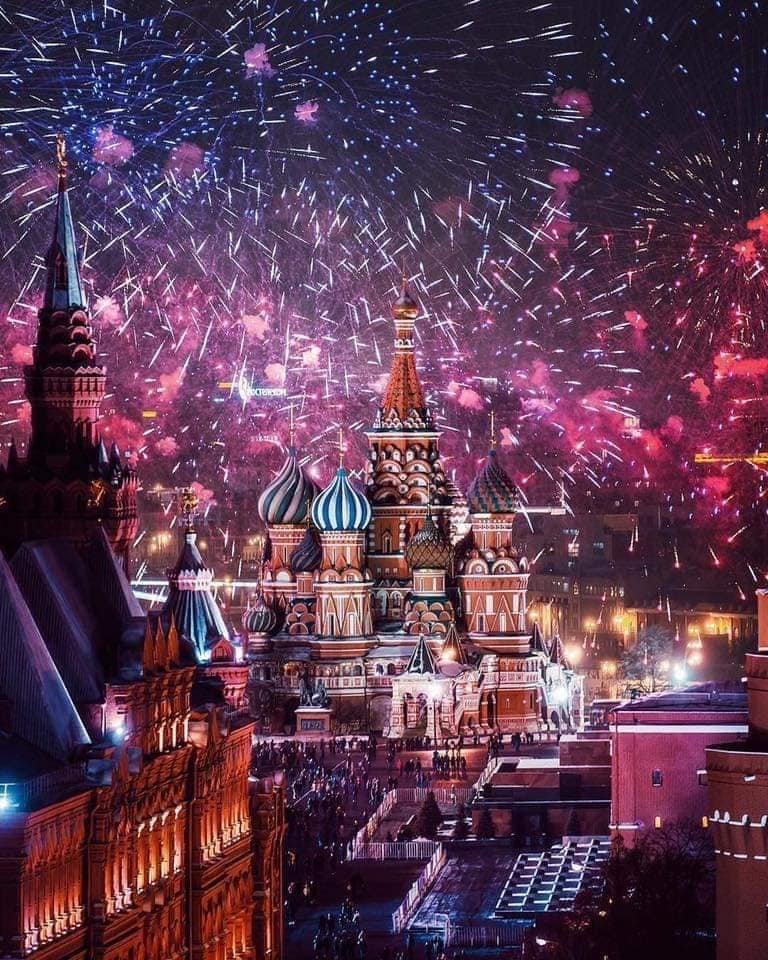 NEw Year 2020 Fireworks Russia