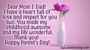 Happy Parents Day Wishes, Quotes & Messages With Images