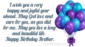 Birthday Wishes For Brother 