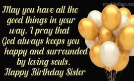 Happy Birthday Sister Gif Animations With Wishes & Greetings