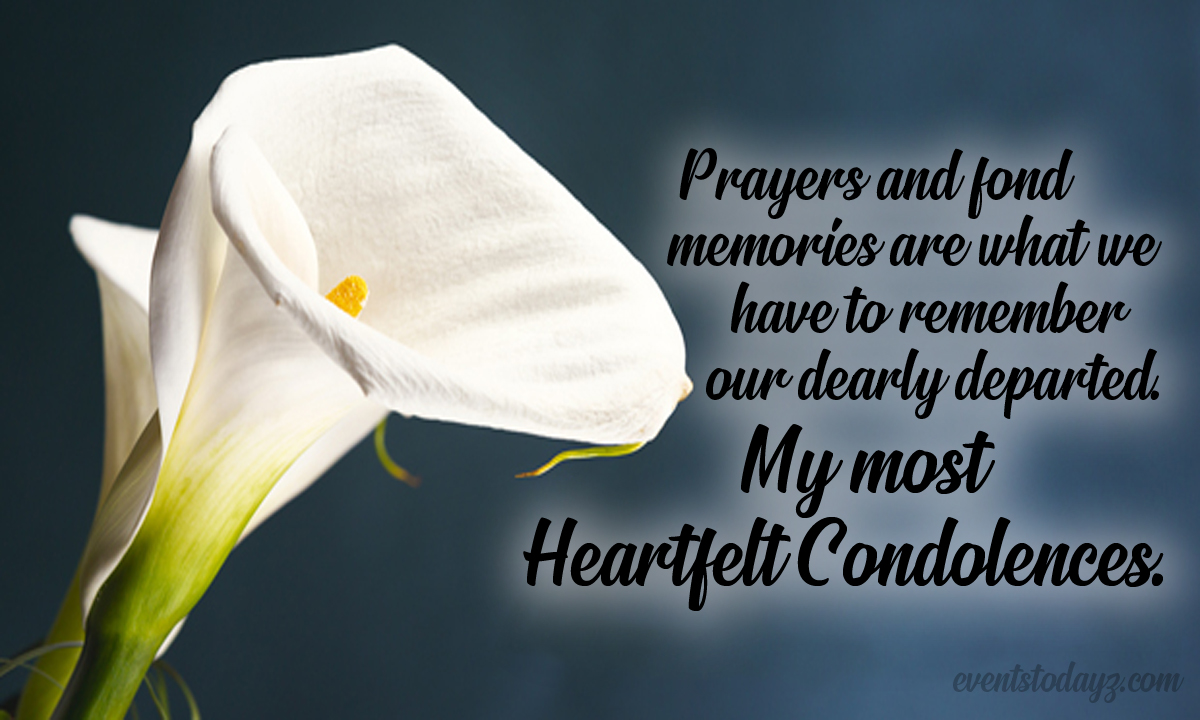 condolences thoughts and prayers