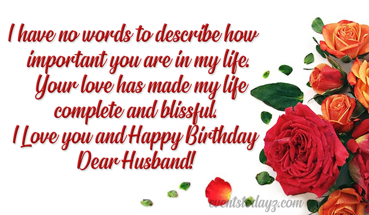 Happy Birthday Wishes For Husband | Happy Birthday Hubby