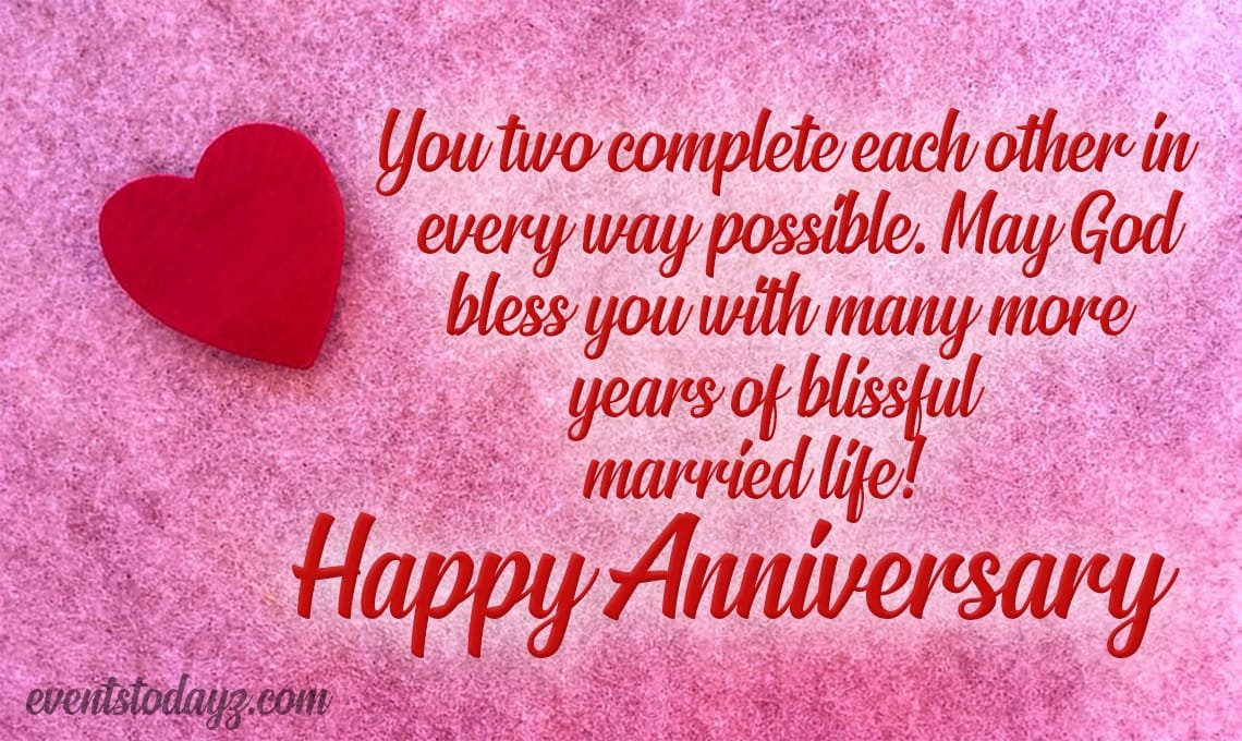 Happy Anniversary Wishes, Greetings, Messages & Images 2024