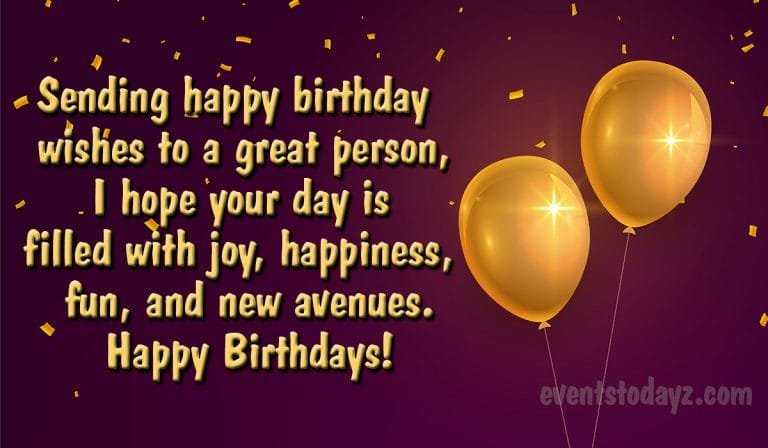 Happy Birthday Wishes, Greetings, Messages & Images 2024