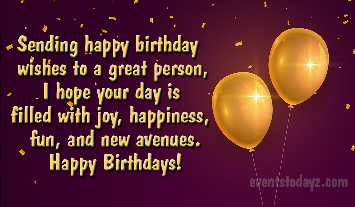 Happy Birthday Wishes, Greetings, Messages & Images 2024