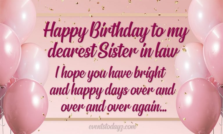 Happy Birthday Sister In Law | Birthday Wishes For Sister In Law