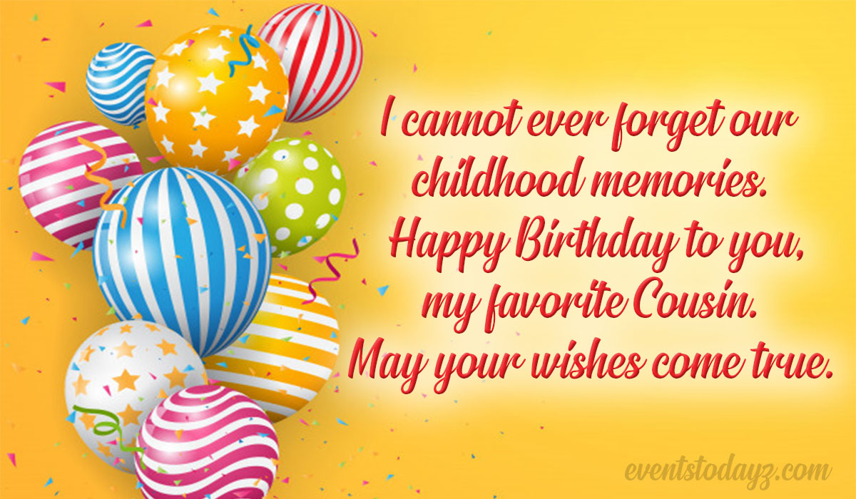 Happy Birthday Cousin Birthday Wishes & Messages For Cousin
