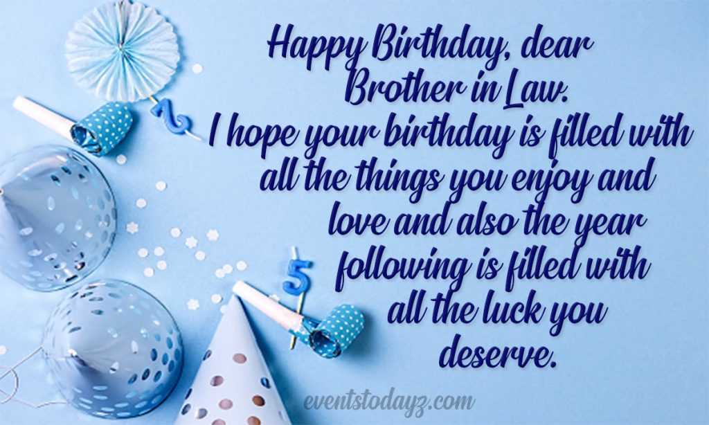 happy bday wishes for brother in law