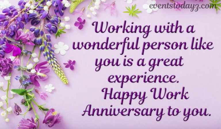 Happy Work Anniversary Wishes & Messages With Images