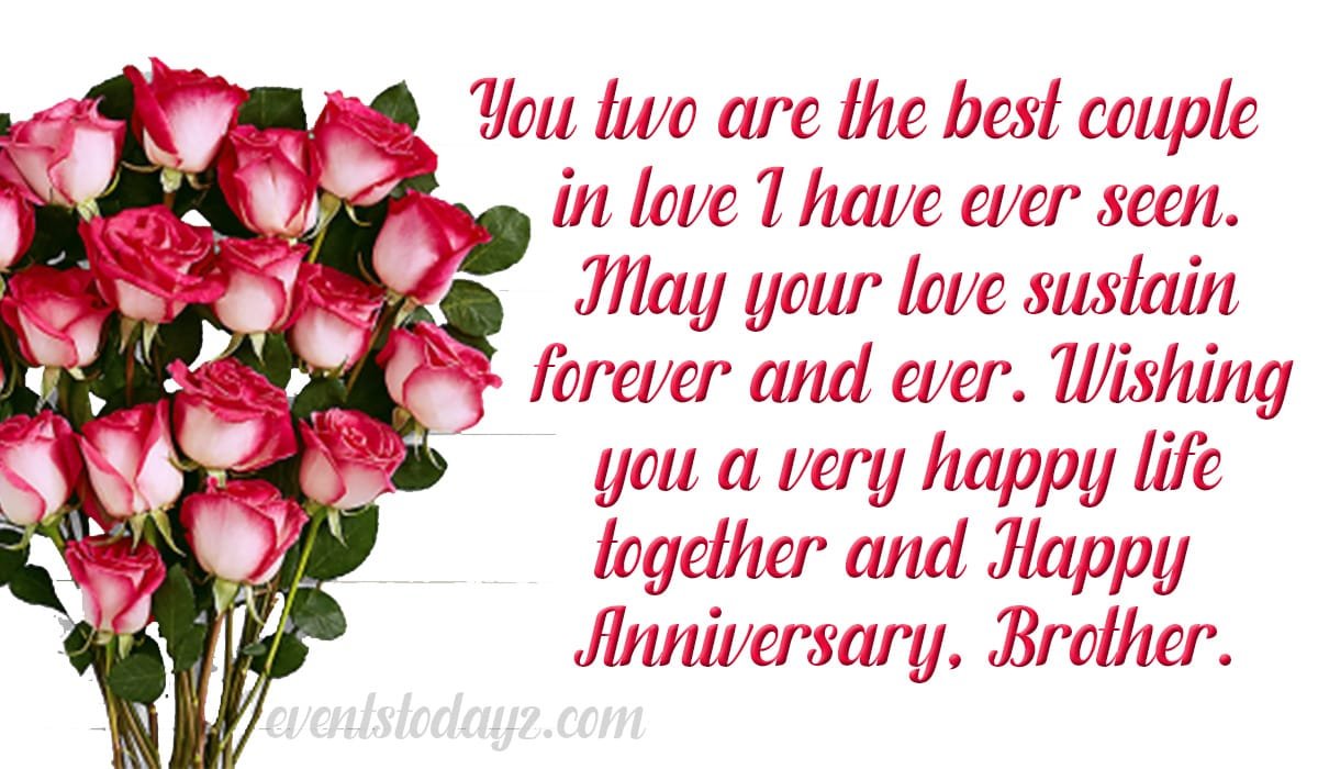 Anniversary Wishes For Brother | Wedding Anniversary Wishes