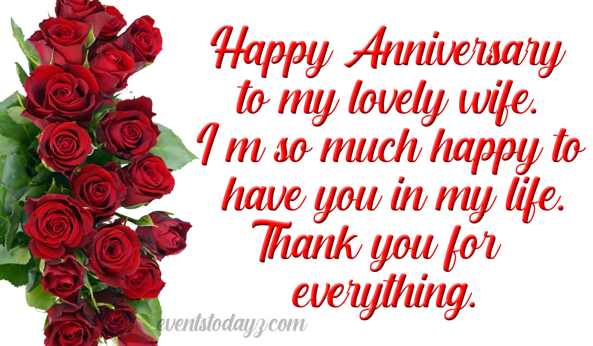 Happy Anniversary Wife | Anniversary Wishes & Quotes For Wife