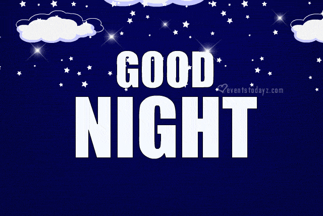 Beautiful Good Night GIF, Images with Messages & Wishes