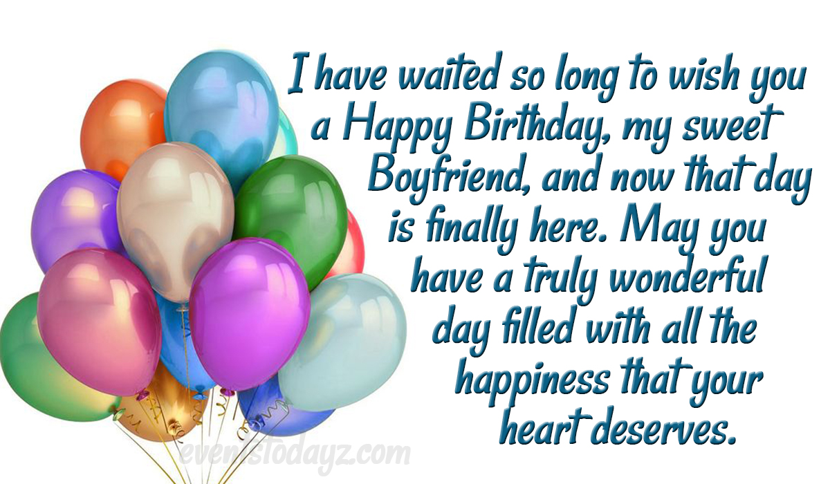 birthday wishes for boyfriend on facebook