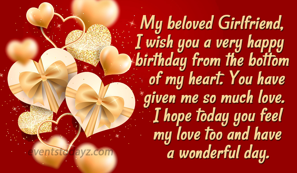 Happy Birthday Wishes For Girlfriend With Images