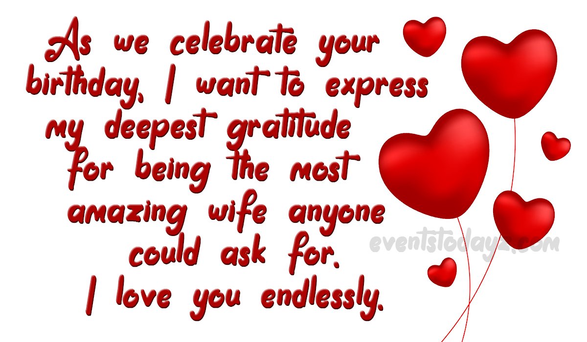 Heart Touching Birthday Wishes For Wife | Happy Birthday My Wife