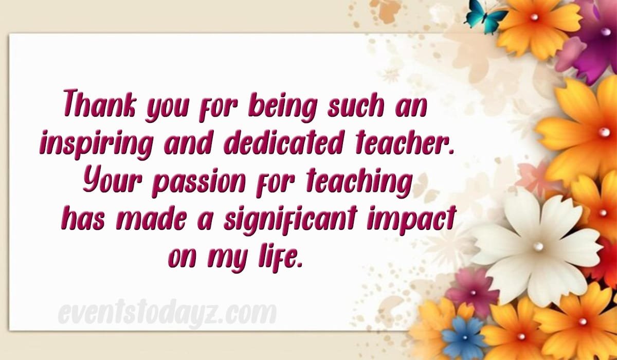 Thank You Teacher Images With Messages & Quotes