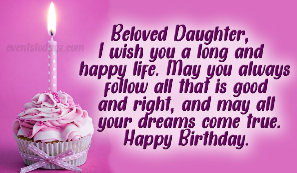 happy birthday wishes daughter image