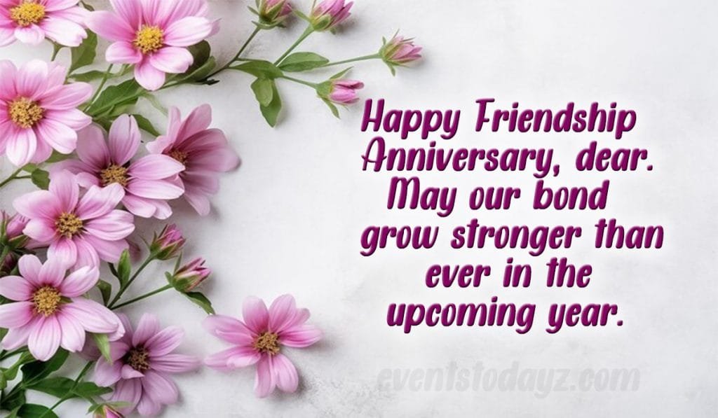 friendship anniversary wishes image