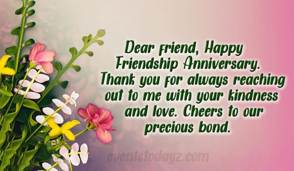 Friendship Anniversary Wishes & Messages With Images